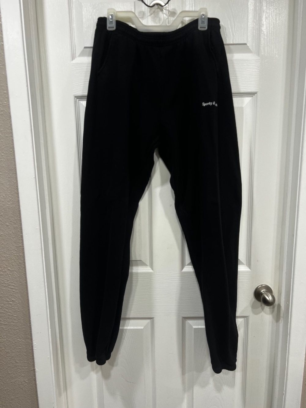 Sporty and Rich Embroidered Sweatpants/Jogger